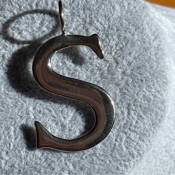 Silpada .925 Silver Initial Pendant Necklace letter S - Picture 3 of 3